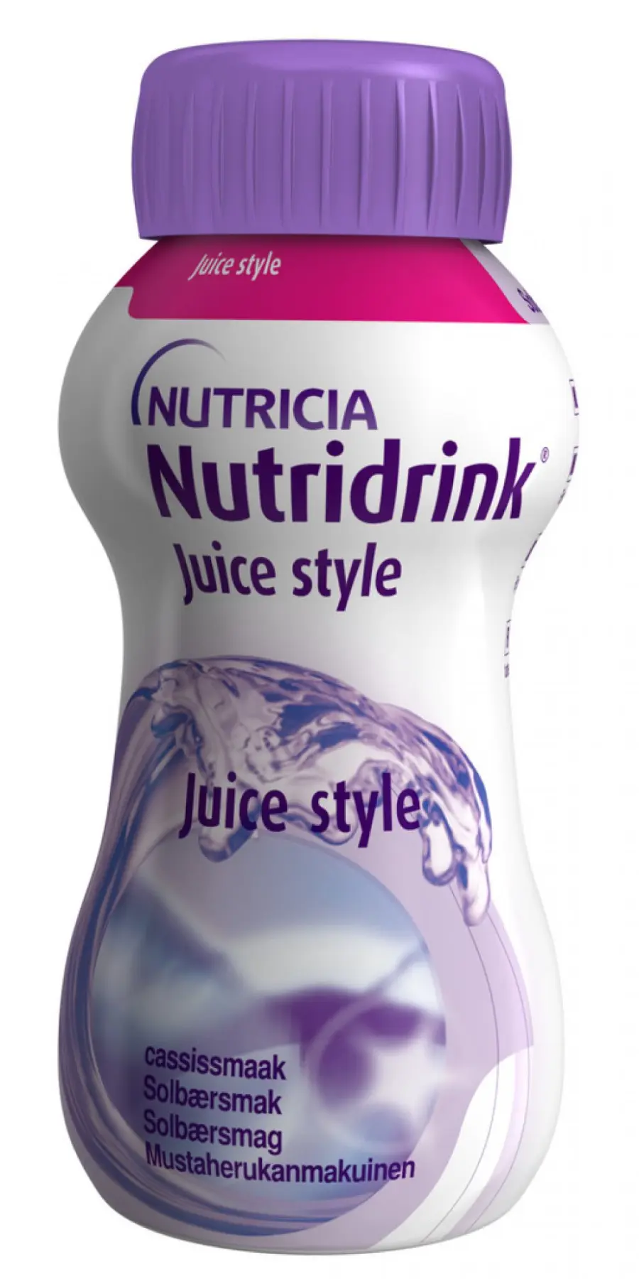 6105_NUTRIDRINK JUICE STYLE S PRICHUTI CERNEHO RYBIZU POR.SOL. 4 X 200 ML